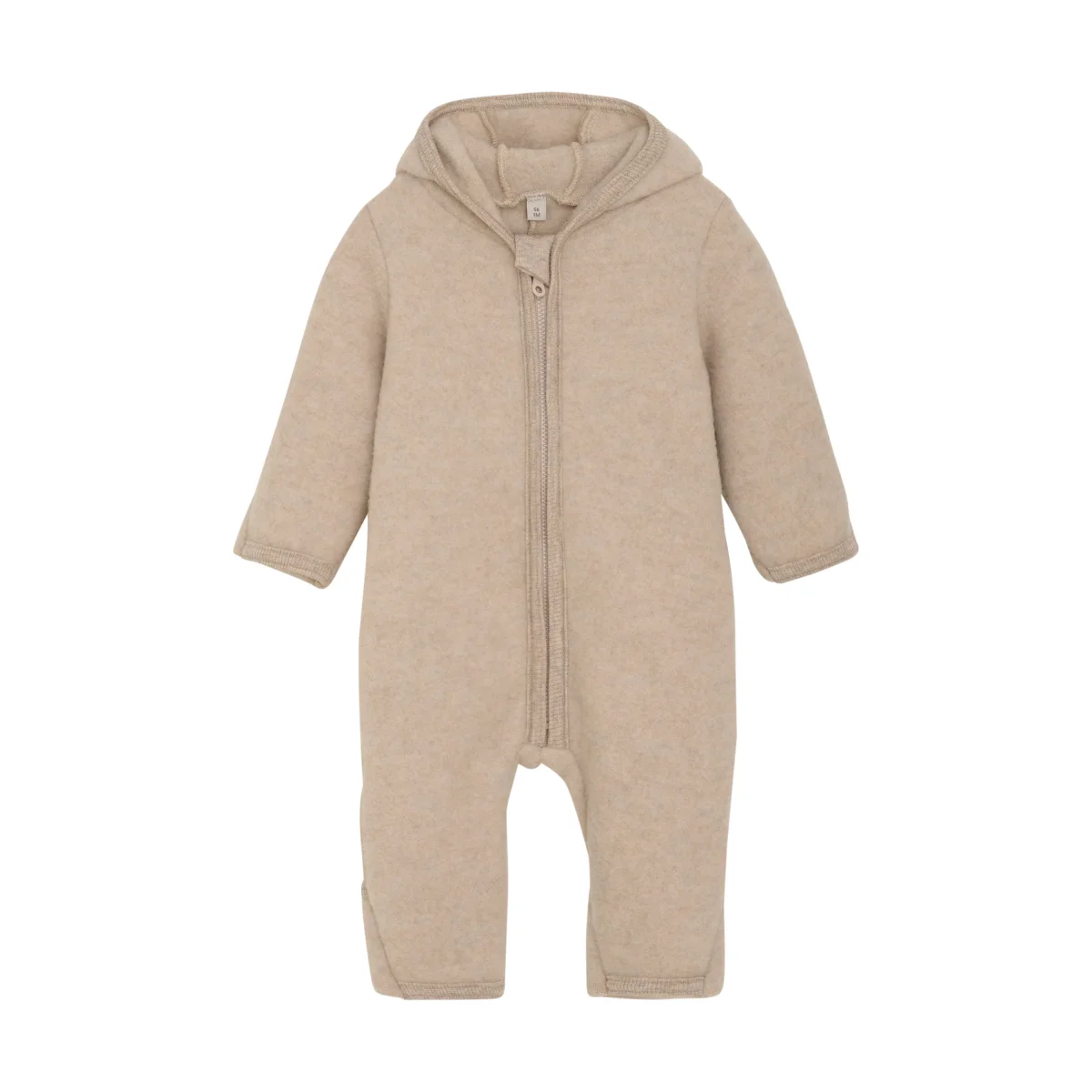 HUTTELiHUT Pram Suit Ears Wool Fleece - Camel Melange