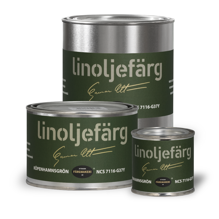 Linoljefärg Köpenhamnsgrön - Bild 2