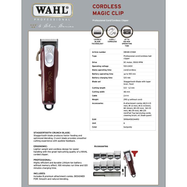 Wahl Magic Clip Cordless - Bild 7