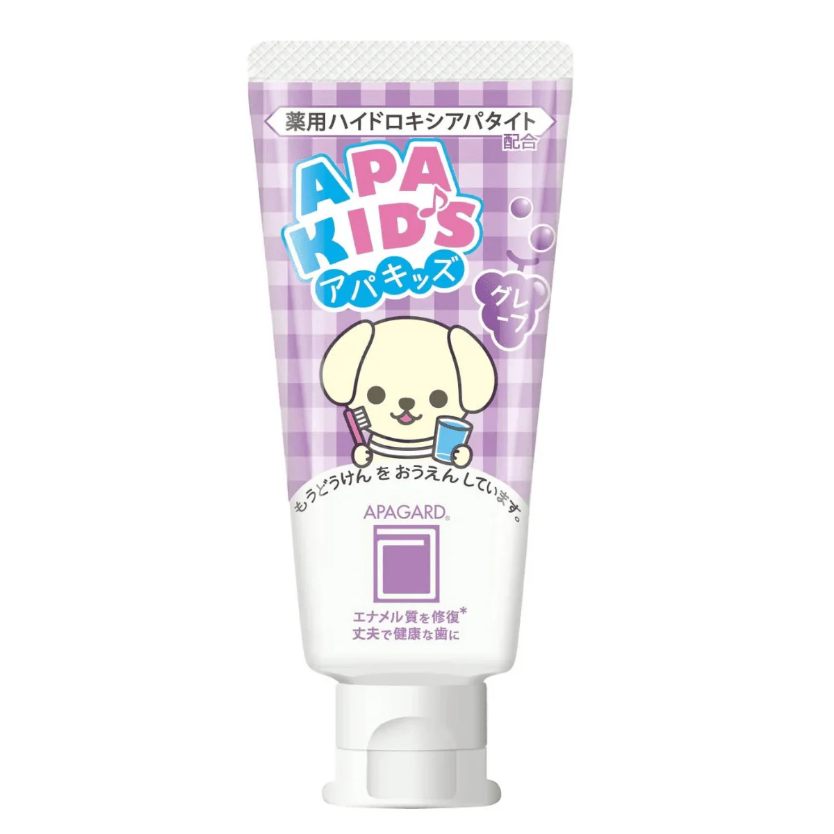 APAGARD Apa-Kids Grape tandkräm, 60 g - Bild 2