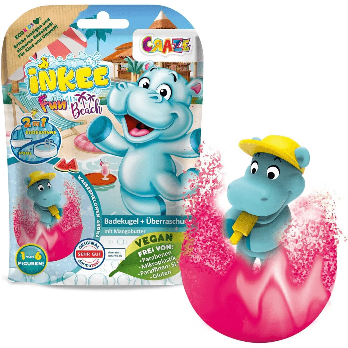 CRAZE Inkee Fun Beach, badbomb + leksak - Bild 2