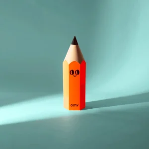 OMY jättestor pennhållare – Orange
